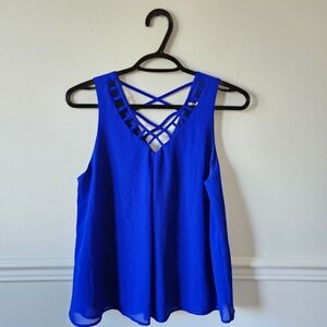 Monteau Royal blue sleevelesa top